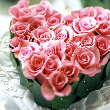 Create a fresh rose decoration