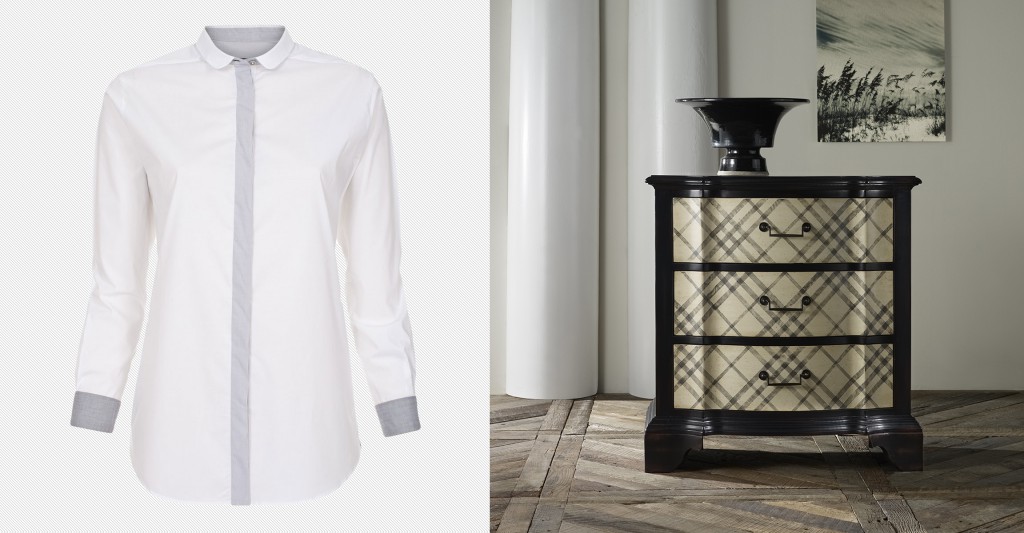 Contrast is theme of Paul Smith shirt, Black & White Chest