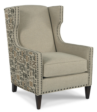 Zizi wing chair from Sam Moore Furniture