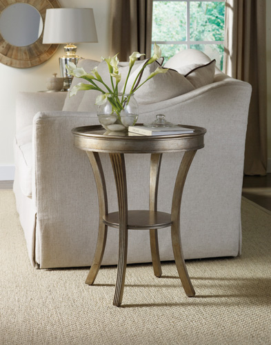 Mirrored accent table
