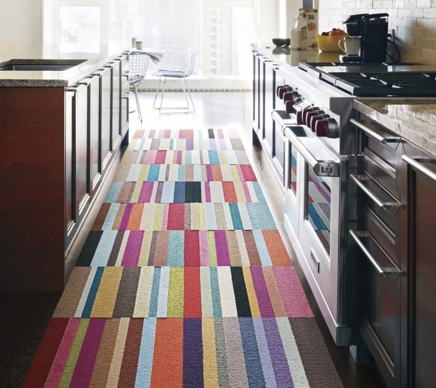 Parallel Reality carpet floor tiles make this kitchen really cook.