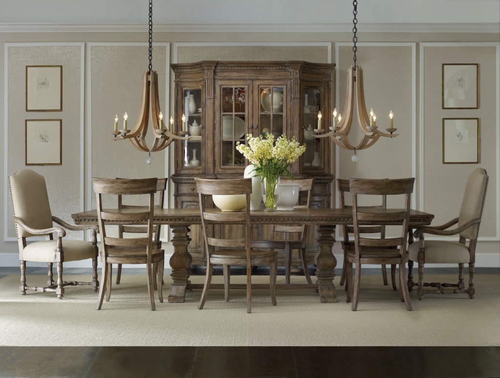 The Sorella dining collection has an upscale appearance while feeling timeworn and relaxed.