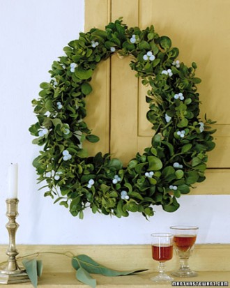 Mistletoe not just for kissing; it makes lovely wreath