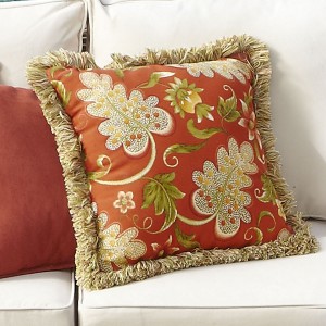 Pier 1 Outdoor Pillow Spice Ivory Olive Hooker Furniture Corporation