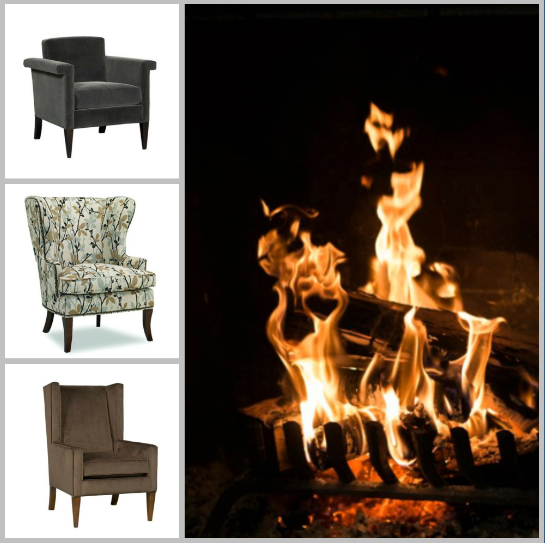 Cozy-chic chairs like Sam Moore's Enigma, Hamlin and Simone make sitting by the fire simply irresistible.  Photo: sammoore.com, Jamie Hamel-Smith, stocksnap.io